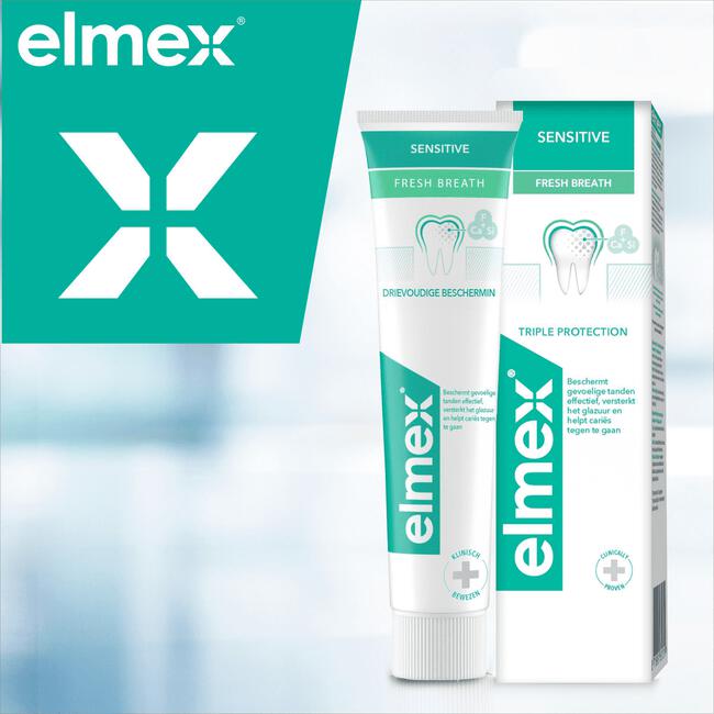 Elmex Sensitive Clean & Fresh Tandpasta - 75ML
