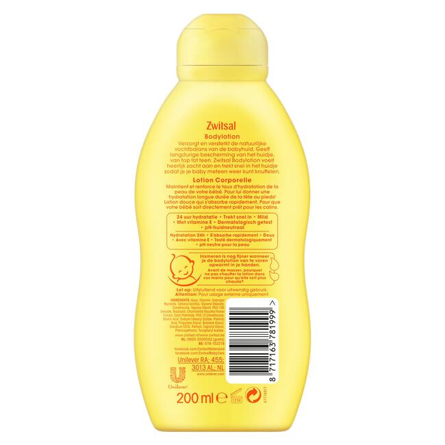 Zwitsal Bodylotion Baby Huidverzorging 200 ML