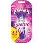 Wilkinson QUATTRO myIntuition disposables Smooth Sensitive 3+1