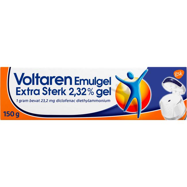 Voltaren Emulgel Extra Sterk 2,32% (Diclofenac) Bij Gewrichtspijn In Knie En Vinger 150 GR
