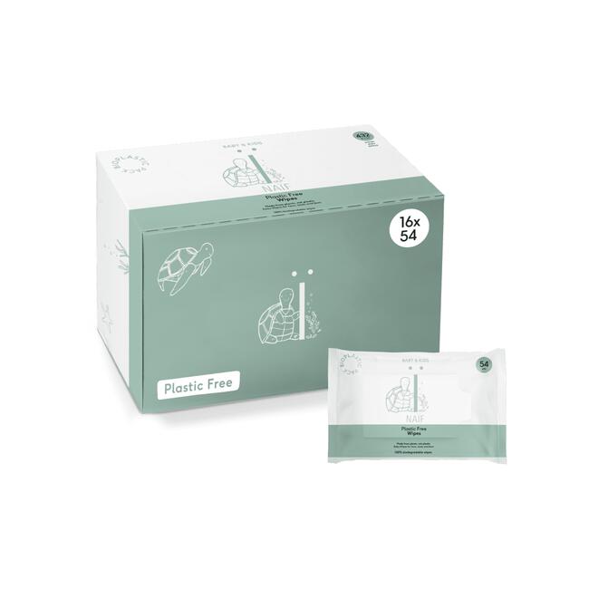 Naïf Plasticvrije Billendoekjes voor Baby & Kids 16 packs