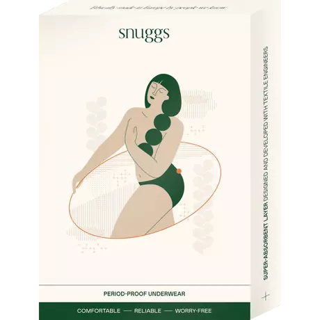 Snuggs Active Highrise Light Menstruatie Ondergoed Maat L 