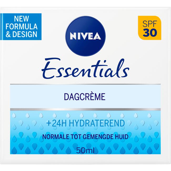NIVEA Essentials +24h Hydraterende Dagcrème SPF30 50 ML