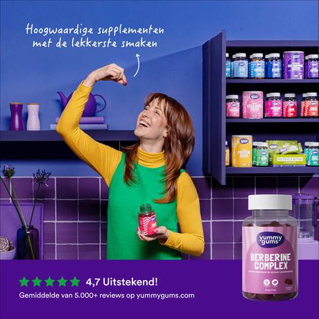 Yummygums Berberine Suikervrije Gummies 30 stuks&nbsp;