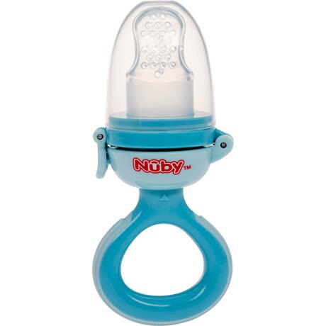 Nuby Siliconen Nibbler - 6m+ - Blauw