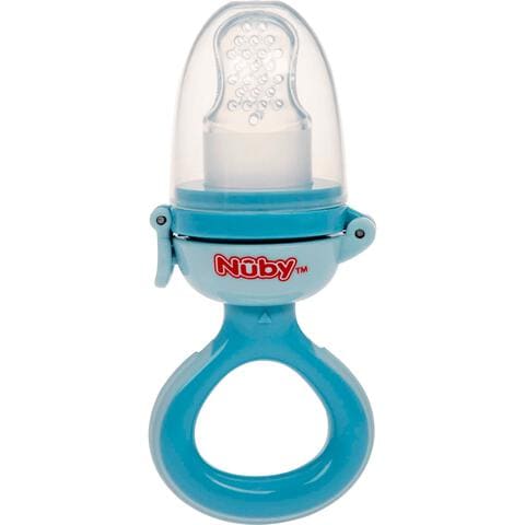 Nuby Siliconen Nibbler - 6m+ - Blauw