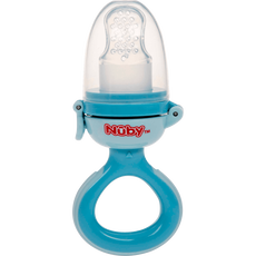 Nuby Siliconen Nibbler - 6m+ - Blauw