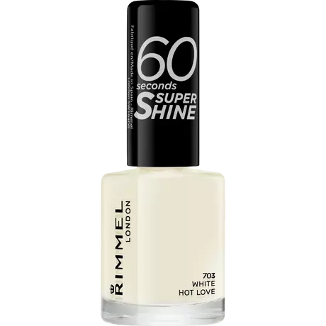 Rimmel London 60 Seconds SuperShine Nagellak 703 White Hot Love 8 ML