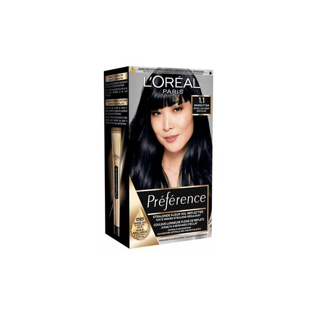 L'Oréal Paris Préférence Permanente Haarverf 1.1 Cool Black Pearl