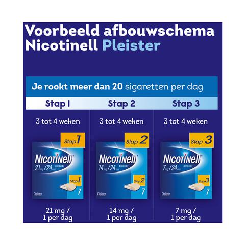 Nicotinell Pleisters 14 mg Stoppen met Roken 7 stuks