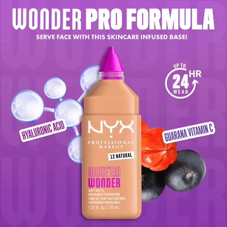 NYX Professional Makeup Make 'EM Wonder Foundation 12 Natural