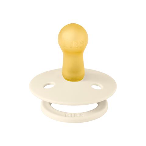 BIBS Fopspeen Two Pack Natuurlijk Rubber Ivory/Dark Oak Maat 2