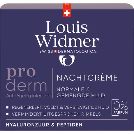 Louis Widmer Proderm Nachtcrème Zonder Parfum 50 ML