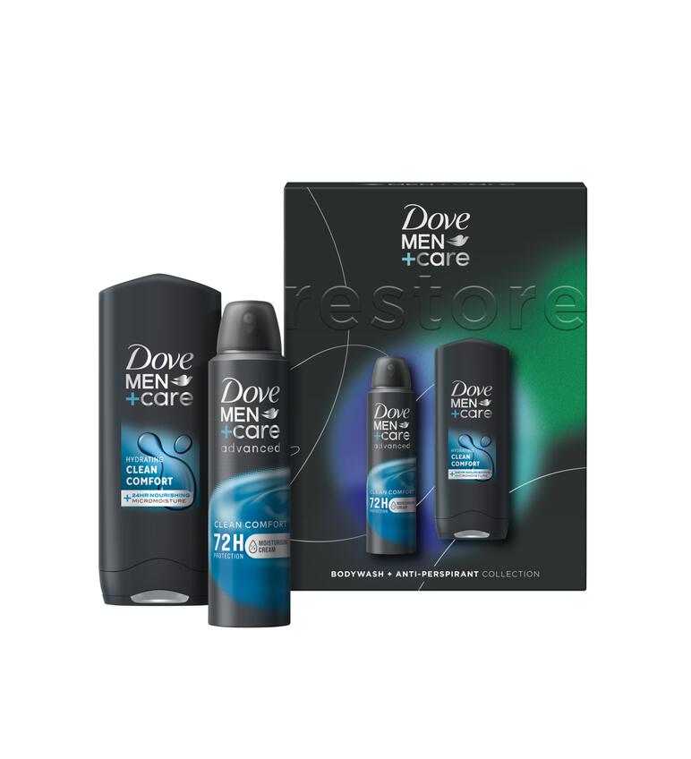 Dove Men+Care Clean Comfort Duo geschenkset 150ml + 250ml