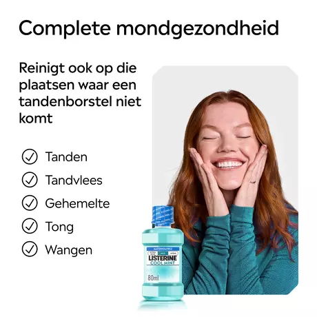 Listerine® Cool Mint Mondwater Mini 80 ML