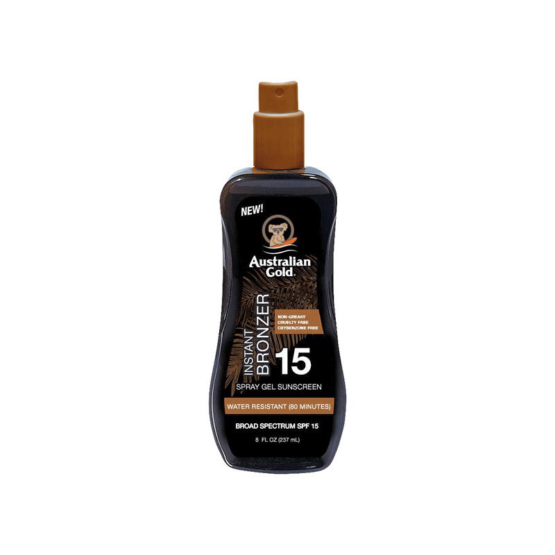 Australian Gold Instant Bronzer Zonnebrand Spray Gel SPF15 237 ML