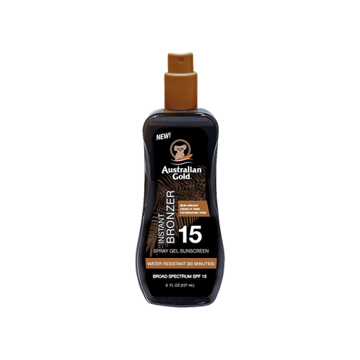 Australian Gold Instant Bronzer Zonnebrand Spray Gel SPF15 237 ML