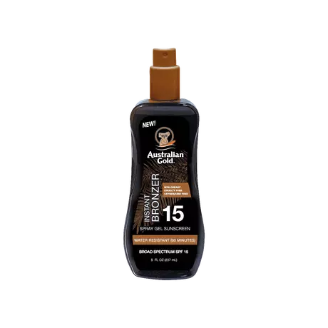 Australian Gold Instant Bronzer Zonnebrand Spray Gel SPF15 237 ML