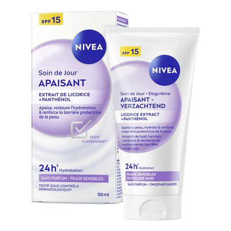 NIVEA Essentials Dagcrème +24H Sensitive SPF15 50 ML