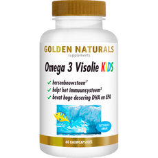 Golden Naturals Omega 3 Visolie Kids Kauwcapsules 60 stuks
