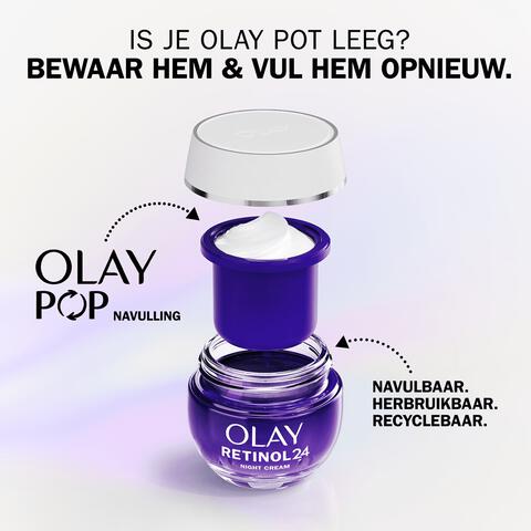 Olay Retinol24 Nachtcrème Navulling 50 ML