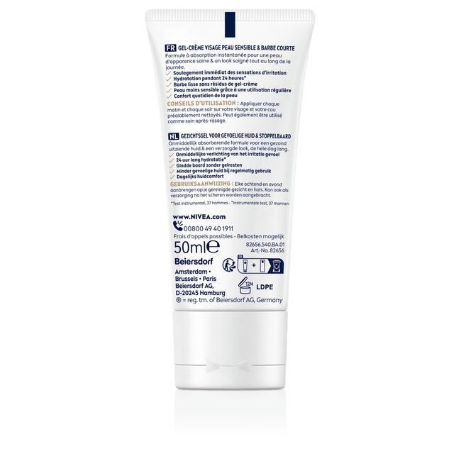 NIVEA Men Sensitive Huid & Stoppelbaard Gezichtsgel 50 ML