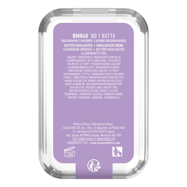 NYX Professional Makeup Buttermelt Highlighter 40 NO 1 BUTTA