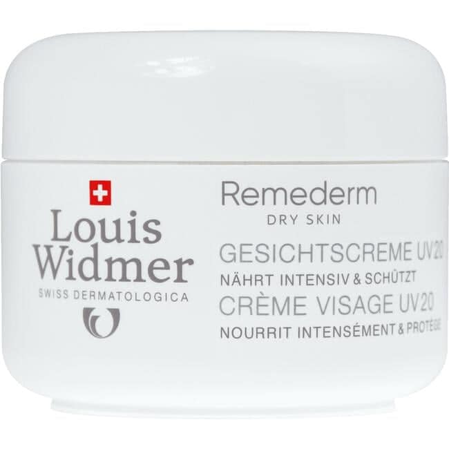 Louis Widmer Remederm Dry Skin Gezichtscrème UV 20 Licht Geparfumeerd 50 ML