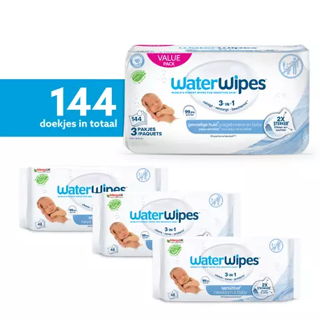 WaterWipes Billendoekjes 3x48 stuks