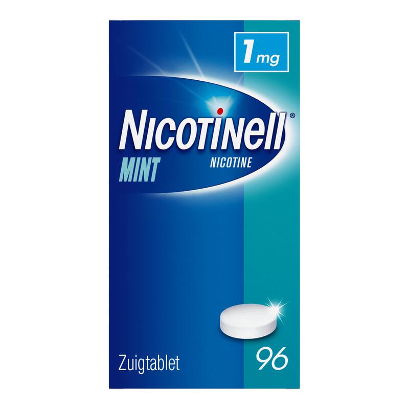 Nicotinell Mint 1 MG Stoppen met Roken Zuigtabletten 96 stuks