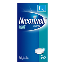 Nicotinell Zuigtablet Mint 1 mg Stoppen met Roken 96 stuks