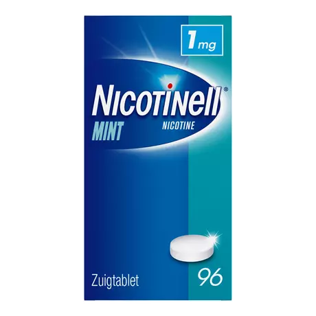 Nicotinell Mint 1 MG Stoppen met Roken Zuigtabletten 96 stuks