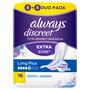 Always Discreet Verband Plus Voor Urineverlies Dames Long Plus x16