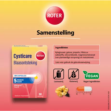 Roter Cysticare Utipro Plus AF Capsules 30 stuks