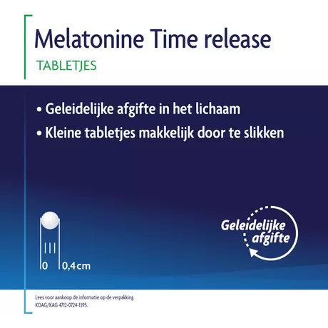 Shiepz Melatonine Time Release 0,1 MG Tabletten 500 stuks