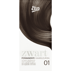 Etos Permanente Haarkleuring 01 Zwart 120 ML