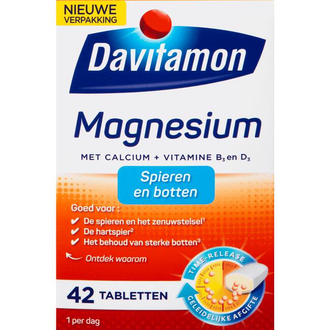 verkoper Mentaliteit efficiëntie Davitamon Magnesium Met Calcium + Vitamine D Tabletten 42 EA | Etos