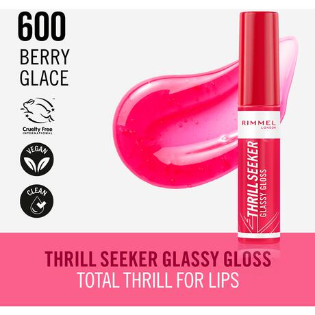 Rimmel London Thrill Seeker Glassy Gloss Lipgloss 600 Berry Glace 10 ML
