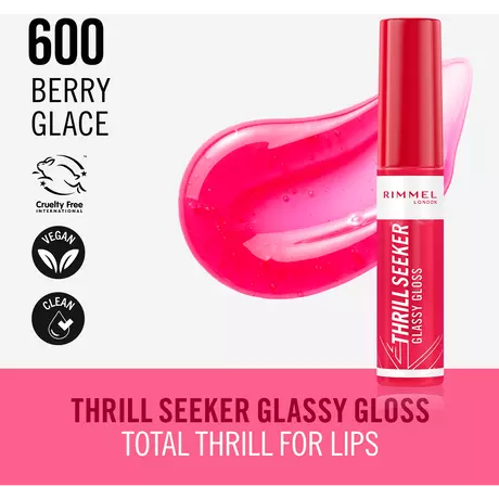 Rimmel London Thrill Seeker Glassy Gloss Lipgloss 600 Berry Glace