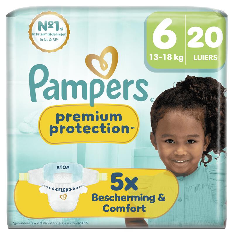 Pampers Premium Protection Luiers Maat 6 13-18 kg 20 stuks