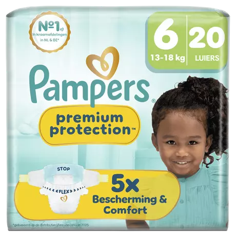 Pampers Premium Protection Luiers Maat 6 13-18 kg 20 stuks