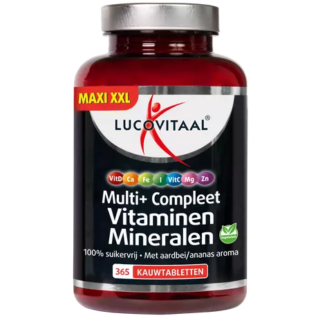 Lucovitaal Multi+ Compleet Vitaminen Mineralen Kauwtabletten 365 stuks