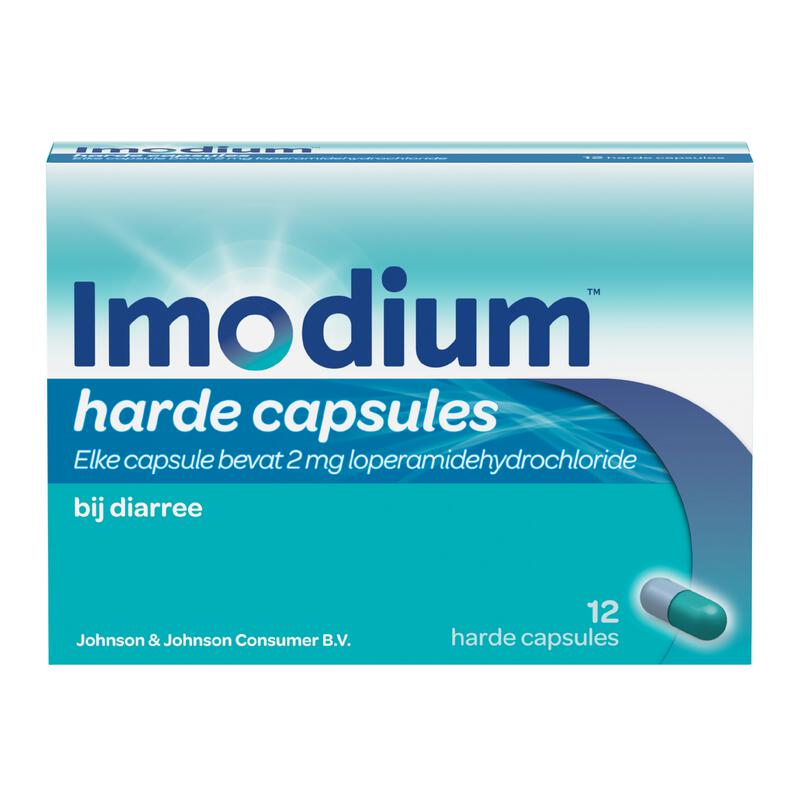 Imodium Loperamid Bij Diarree 2 MG Capsules 12 stuks