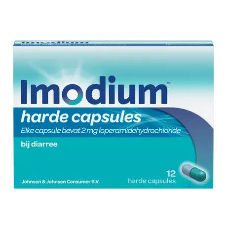 Imodium™ Harde Capsules bij Diarree 12 stuks