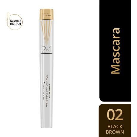 Max Factor Masterpiece 2In1 Lash Wow Mascara 02 Black Brown