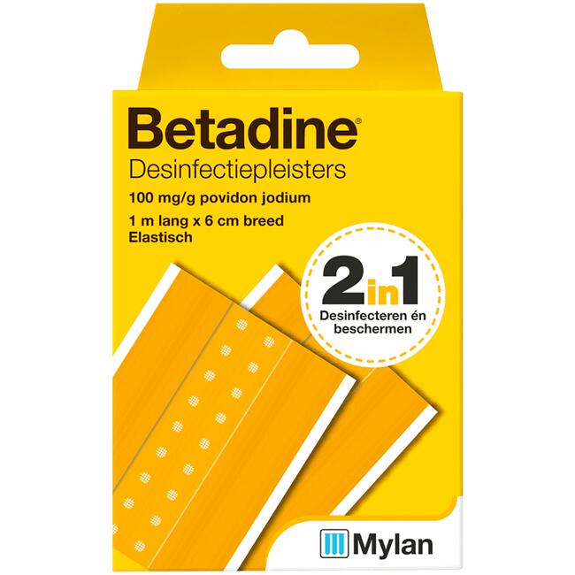 Betadine Desinfectiepleister Strip 1 M x 6 CM