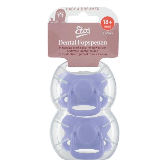 Etos Fopspenen In Steriliseerdoosje 18+ Maanden Assorti 