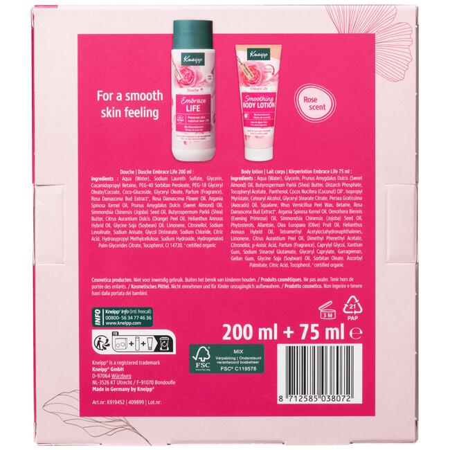 Kneipp geschenkset embrace life moments