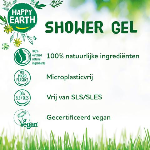 Happy Earth 100% Natuurlijke Shower Gel Floral Patchouli