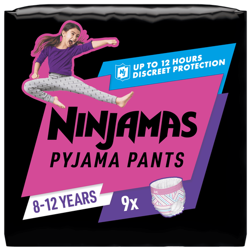 Ninjamas Pyjama Pants Meisje Maat 8 8-12 Jaar 9 stuks